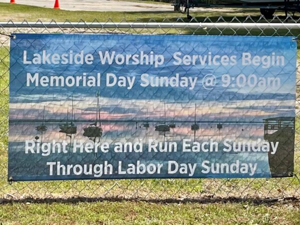 Lakeside worship