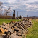 The Highwater Mark on Cemetery Ridge. NPS Photo
