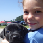 Blue and his new best friend.