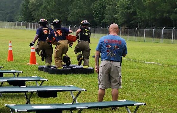 Firefighters from several area departments competed for bragging rights.