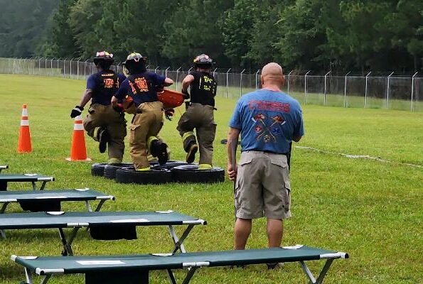 Firefighters from several area departments competed for bragging rights.