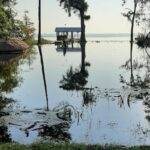 flooded lot at Lake Waccamaw