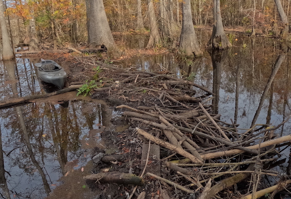 This large dam is estimated to be one-half mile in width. It's unclear if the dam is in or outside the city limits. The proposed cleanup program would include both waterways in the city and county.