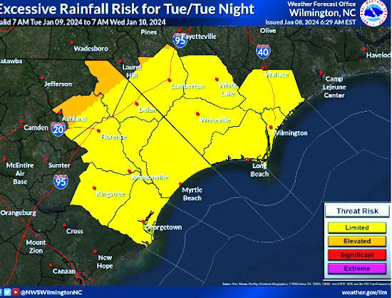 National Weather service graphic