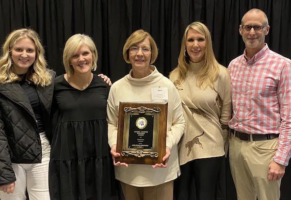 Ann Ferguson (center) and family