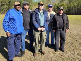 Several of Columbus County's Vietnam veterans who attended Friday's event at the Memorial Park.