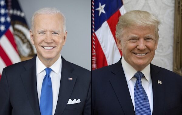Joe Biden and Donald Trump (Official White House photos)
