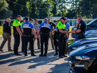 Officers from multip[le agencies participated in Operation Heat Wave (CCSO photo)