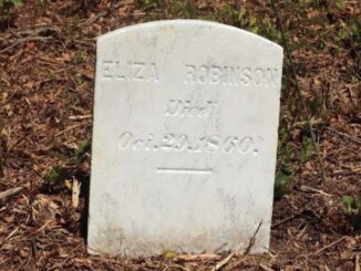 Eliza Robinson headstone