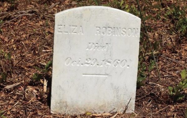 Eliza Robinson headstone