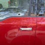 Bullethole in Zartman vehicle. Nakina shooting . LEO