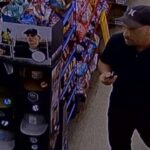 The sheriff's office is searching for this man who allegedly left a Delco store without paying for $70 in fuel. (CCSO photo)
