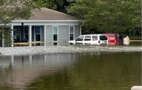 The Fix-A-Friend clinic in Winnabow was destroyed in Monday's flooding. (FB photo)