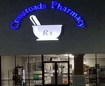 crossroads rx front of business