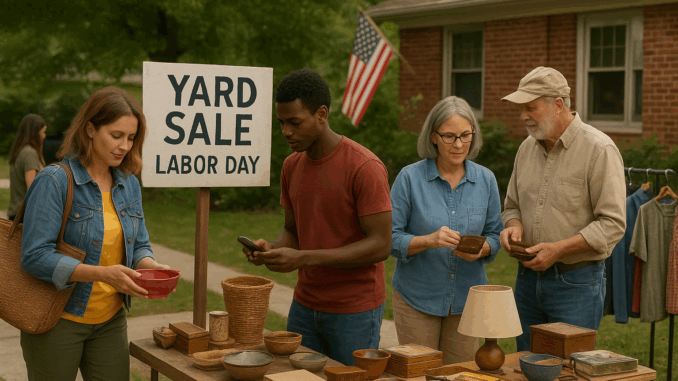 Labor Day yard sale 2025