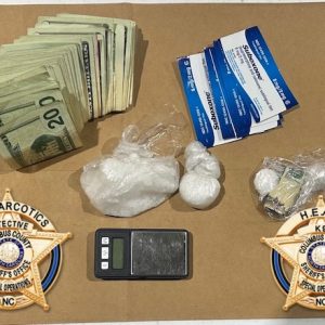 Some of the evidence confiscated during an early morning traffic stop Jan. 17. (CCSO)