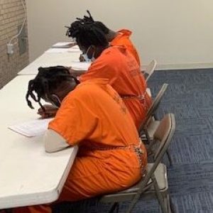 Detention Center inmates have the opportunity to earn their high school equivalency diploma through Southeastern Community College. (CCSO photo)