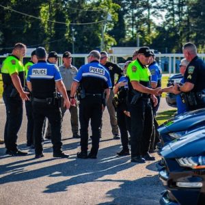 Officers from multip[le agencies participated in Operation Heat Wave (CCSO photo)