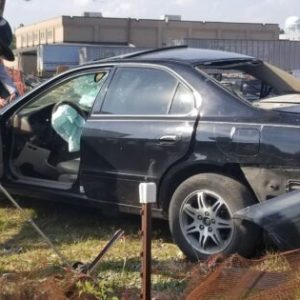 The crash has tangled homebound traffic on J.K. Powell near the Sonic restaurant.