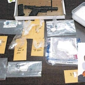 Contraband seized during the 2021 arrest of Marion Flowers. (CCSO photo)
