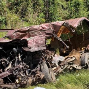 A Riegelwood man died Monday in a head-on crash in Sandyfield.