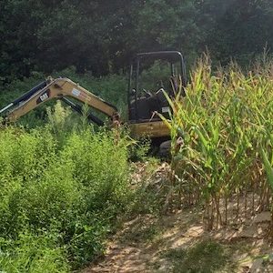 Authorities recovered two pieces of heavy equipment stolen here in Johnston County. (CCSO photo)