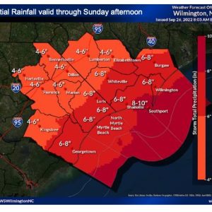 Potential Rainfall Graphic courtesy NWS