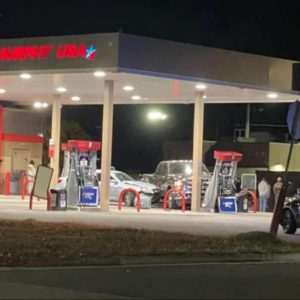 Truck Crashes Into Gas Pumps After Wild Ride