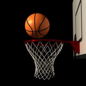 A basketball and a ring