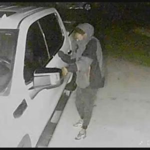 The suspects are dropped off and walk from house to house, checking for unlocked vehicles. (BCSO photo)