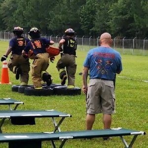 Firefighters from several area departments competed for bragging rights.