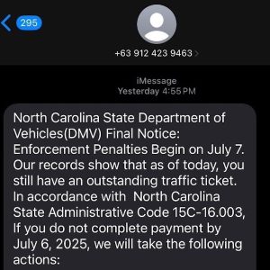 Clerk Warns of Text Scam